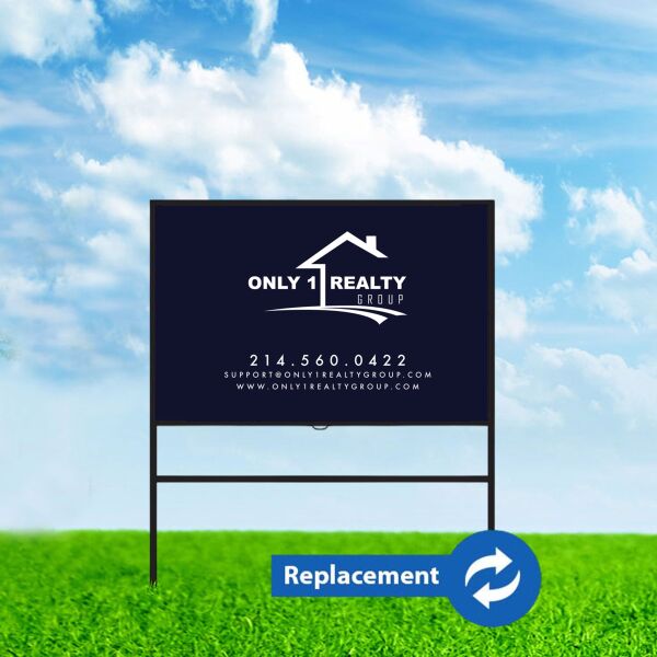 Real Estate Sign 36x24 (Horizontal Insert Only)  Thumbnail