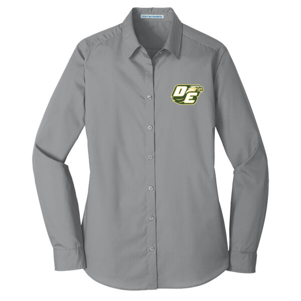 Women's Long Sleeve Carefree Poplin Shirt Thumbnail