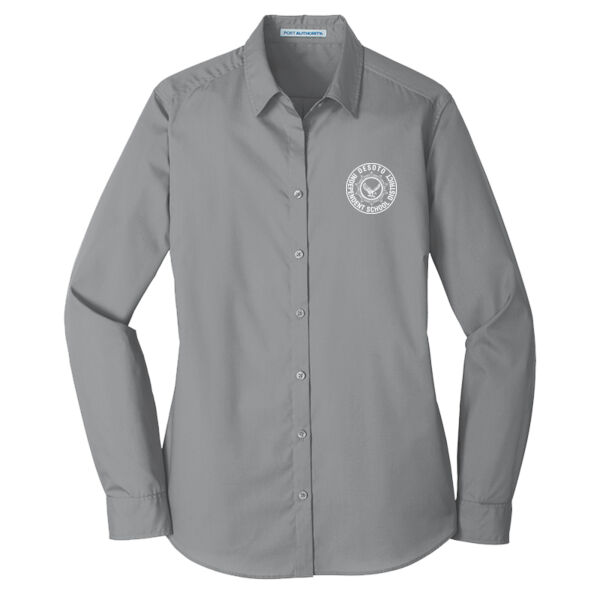 Women's Long Sleeve Carefree Poplin Shirt  Thumbnail